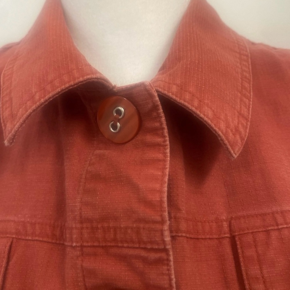 Rust Sleeveless Vest with Pockets - Picture 10 of 11